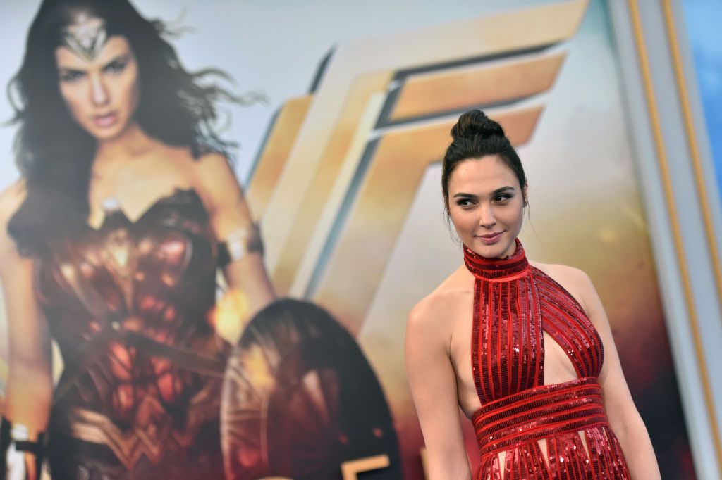 Gal Gadot at Wonder Woman premiere.