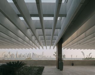 The Ned Doha by David Chipperfield with concrete canopy