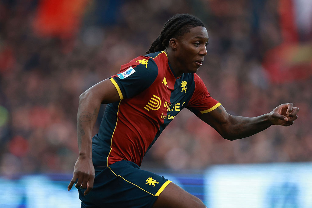 Brooke Norton-Cuffy of Genoa CFC in action during the Serie A match between Genoa CFC and Pisa SC at Luigi Ferraris Stadium on January 3, 2026 in Genoa, Italy.