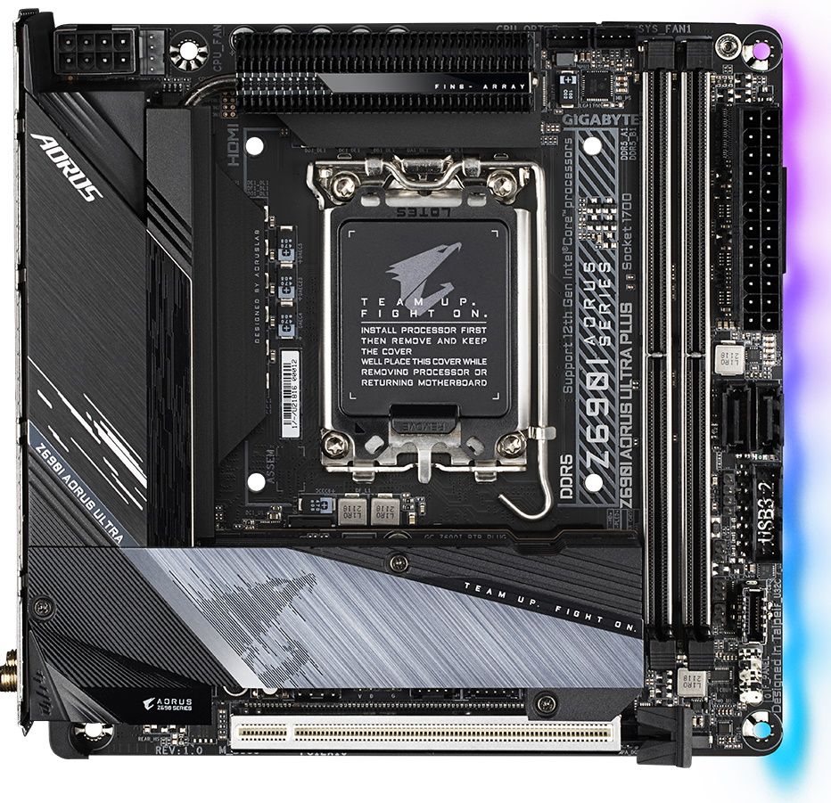 Gigabyte Z690I Aorus Ultra Plus Review: PCIe 4.0 Capable and