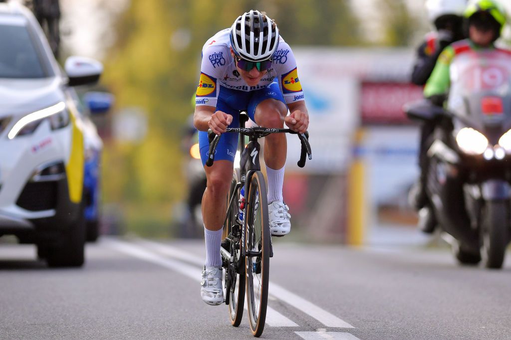 The young Belgian has an aerodynamic position