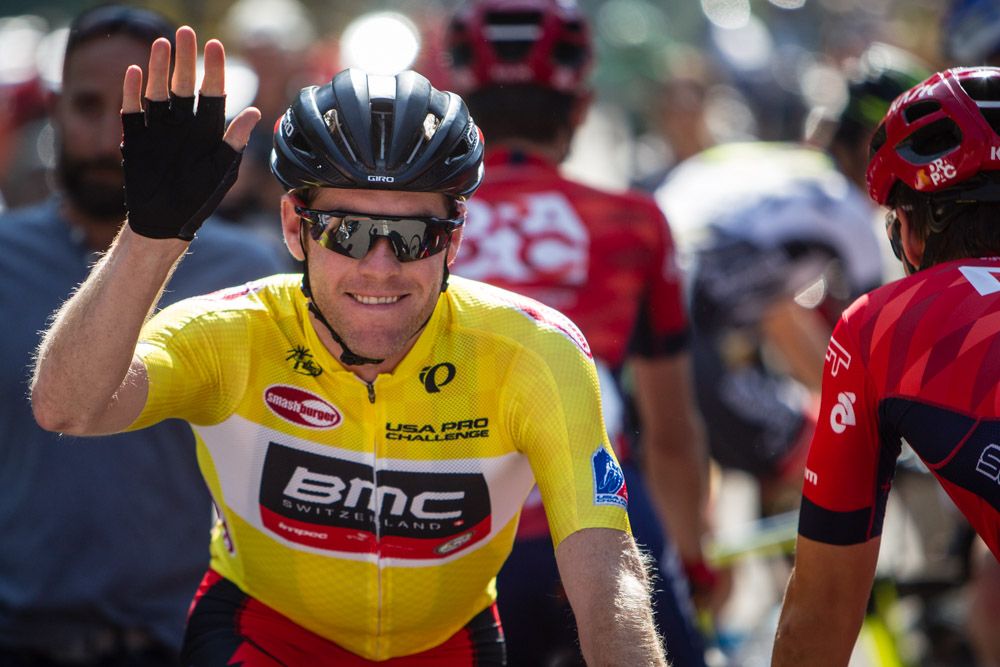 Brent Bookwalter (BMC) gets called to the start line