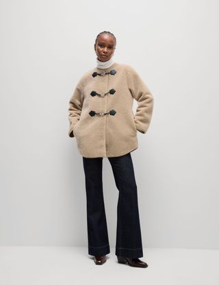 Textured Buckle Coat