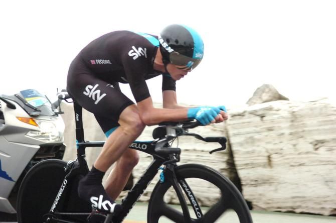 Chris Froome (Sky) defended his 2nd place GC position in Tirreno-Adriatico's concluding time trial.