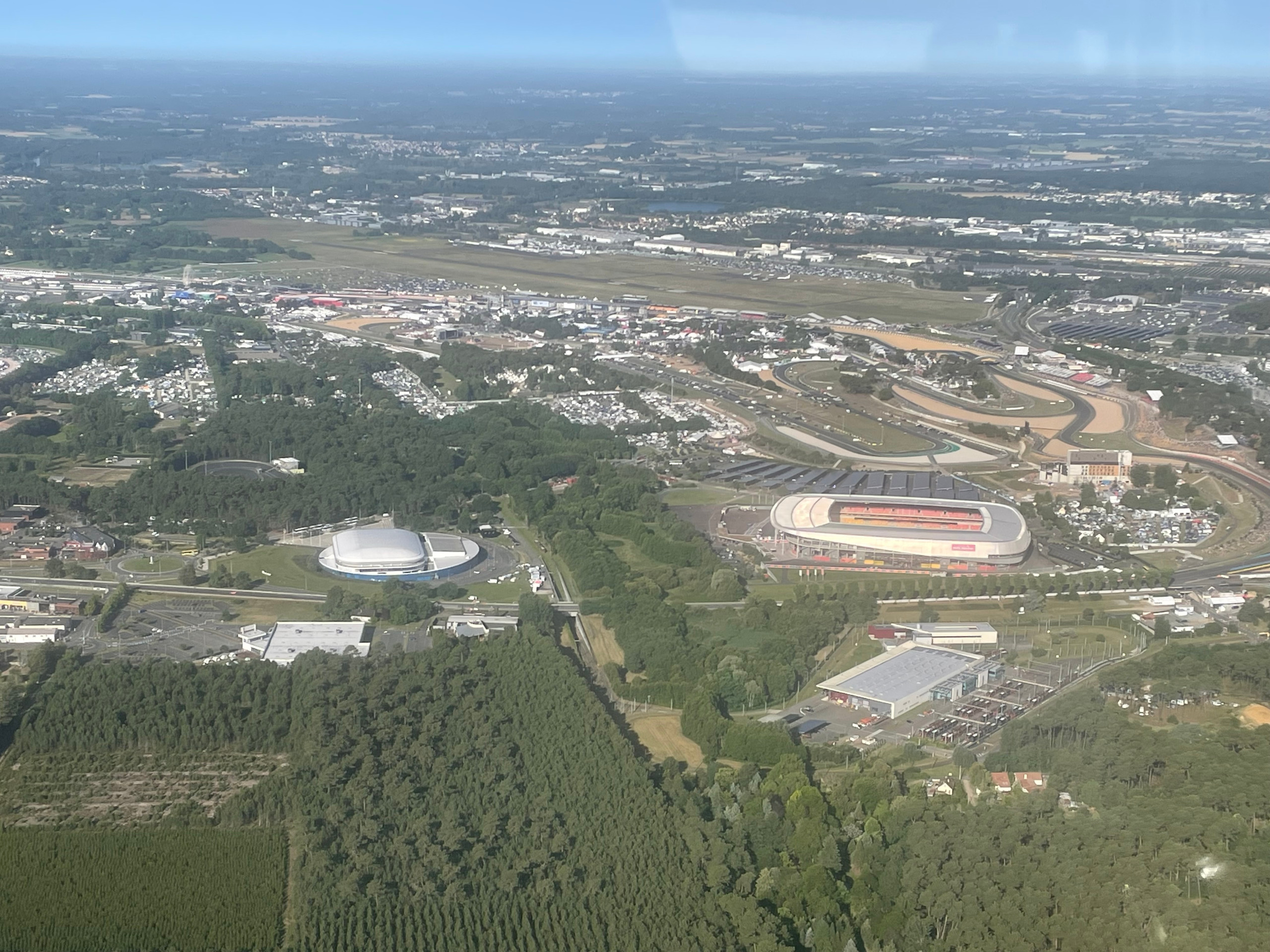 A helicopter's eye view of Le Mans