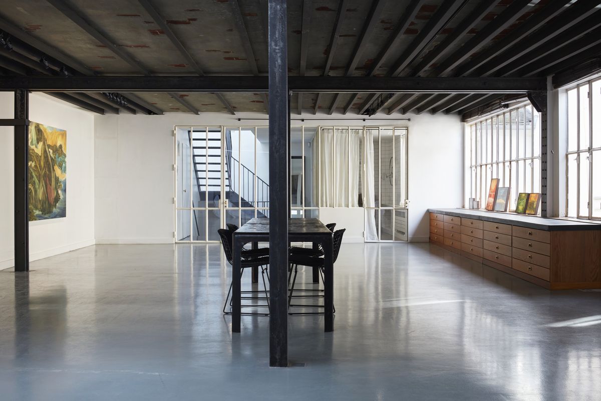 Andrée Putman's Paris loft hosts show by artist Jamiu Agboke