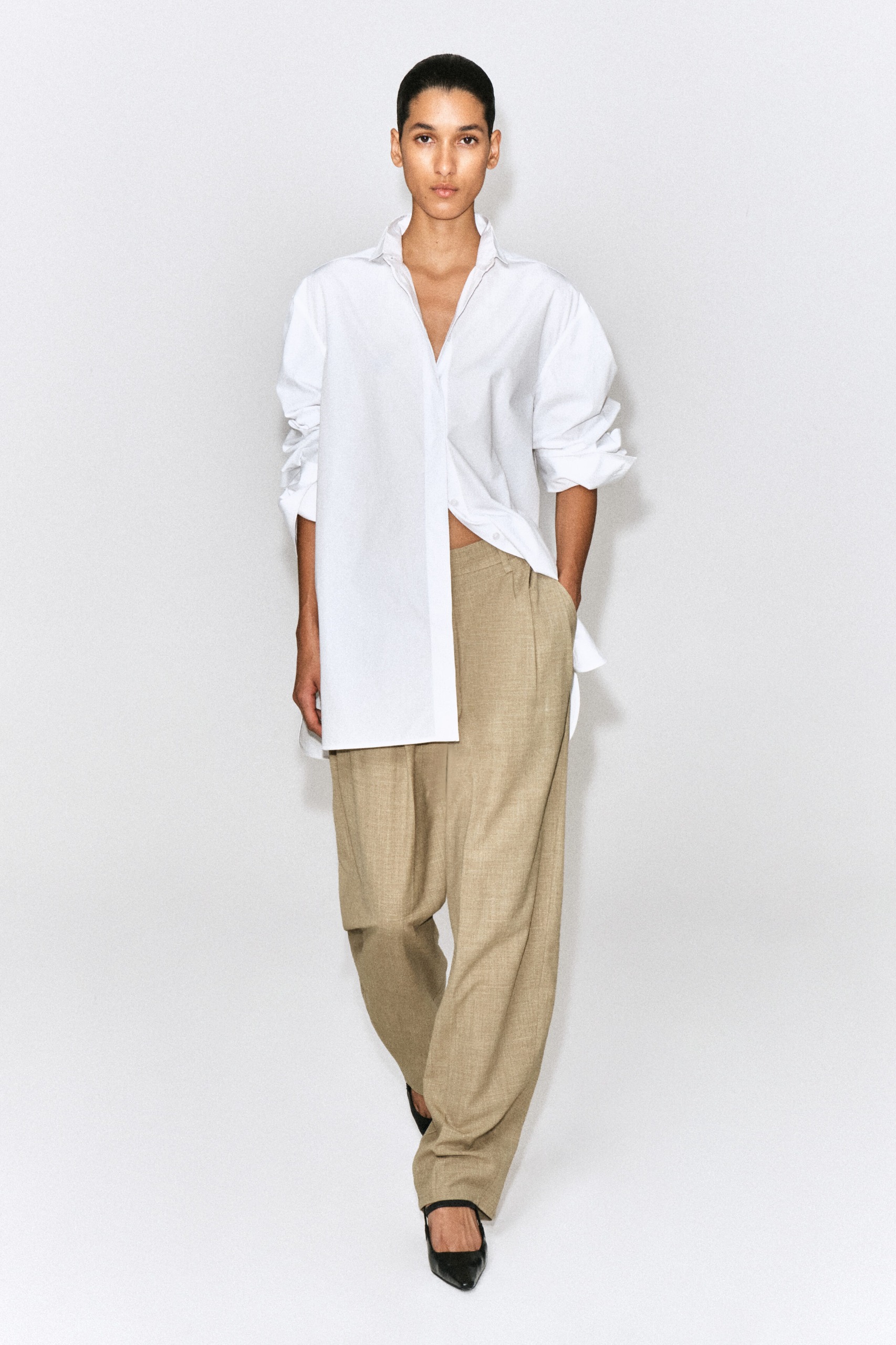 Pleated Tulip Trousers