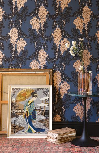 wisteria was a popular design – this Farrow & Ball wallpaper would complement an Edwardian home