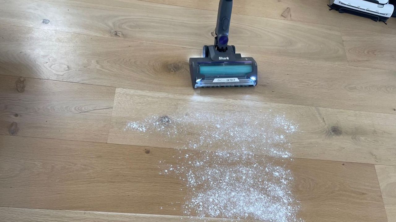 Shark PowerDetect Clean &amp; Empty Cordless Vacuum vacuumign flour