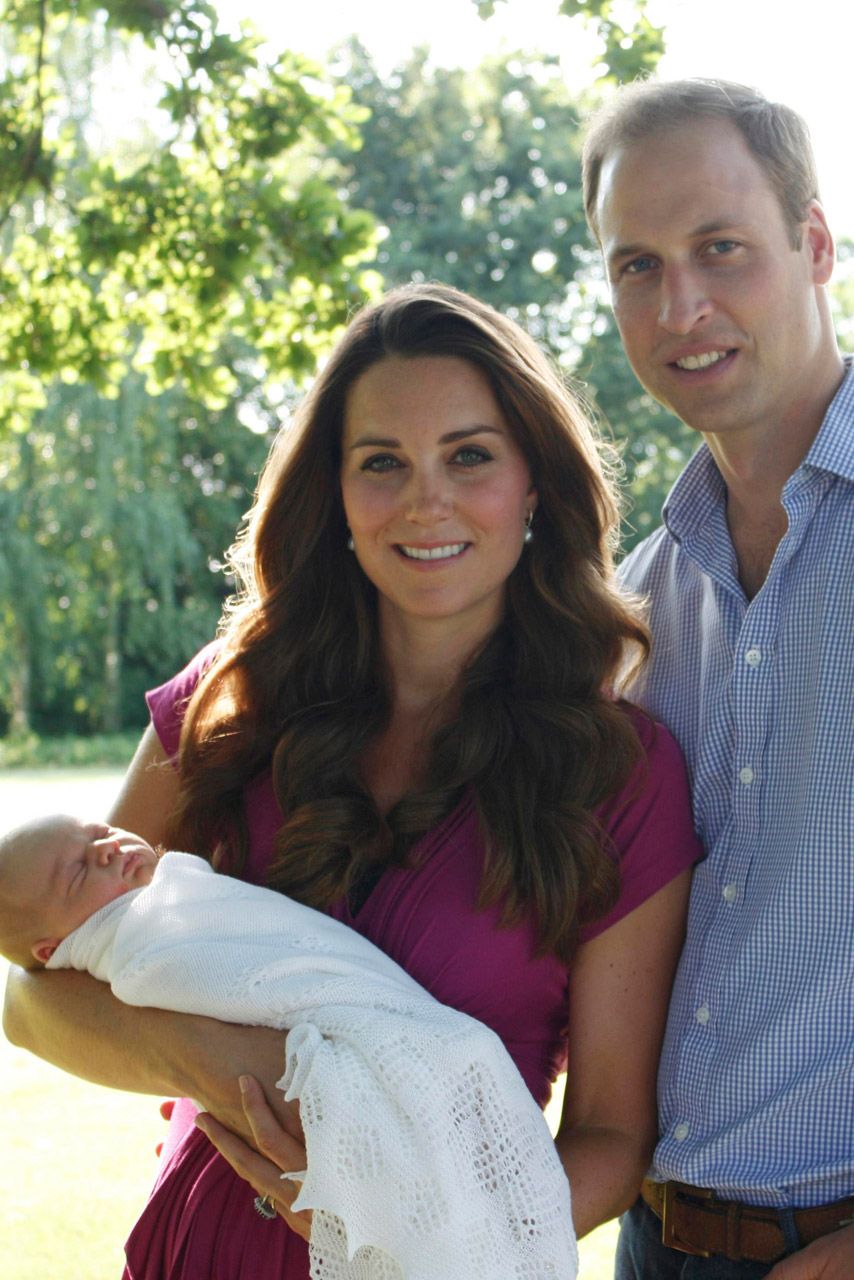 Prince William, Kate Middleton and Prince George 