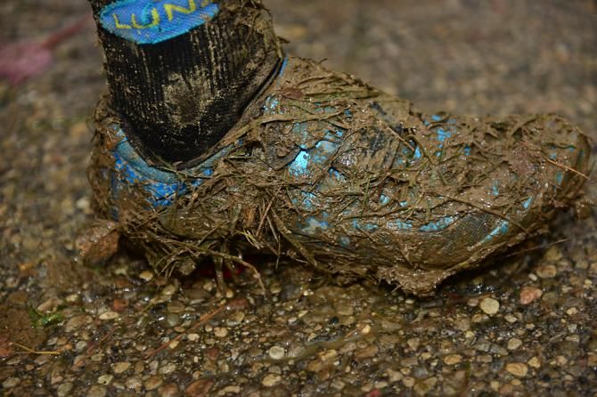 Maghalie Rochette&rsquo;s shoes were barely visible after the race