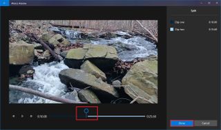 Photos split video tool