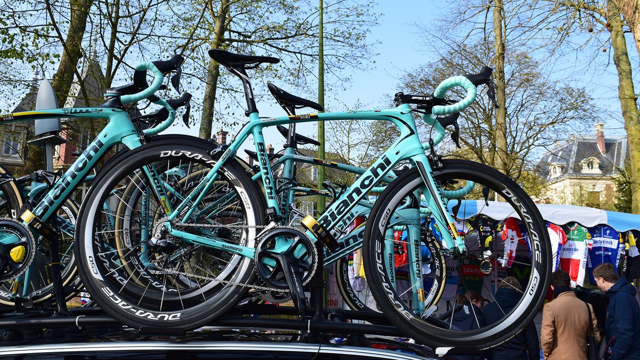 Wout van Aert's second choice Bianchi Infinito