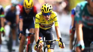 Jonas Vingegaard in the Yellow Jersey during Tour de France 2022