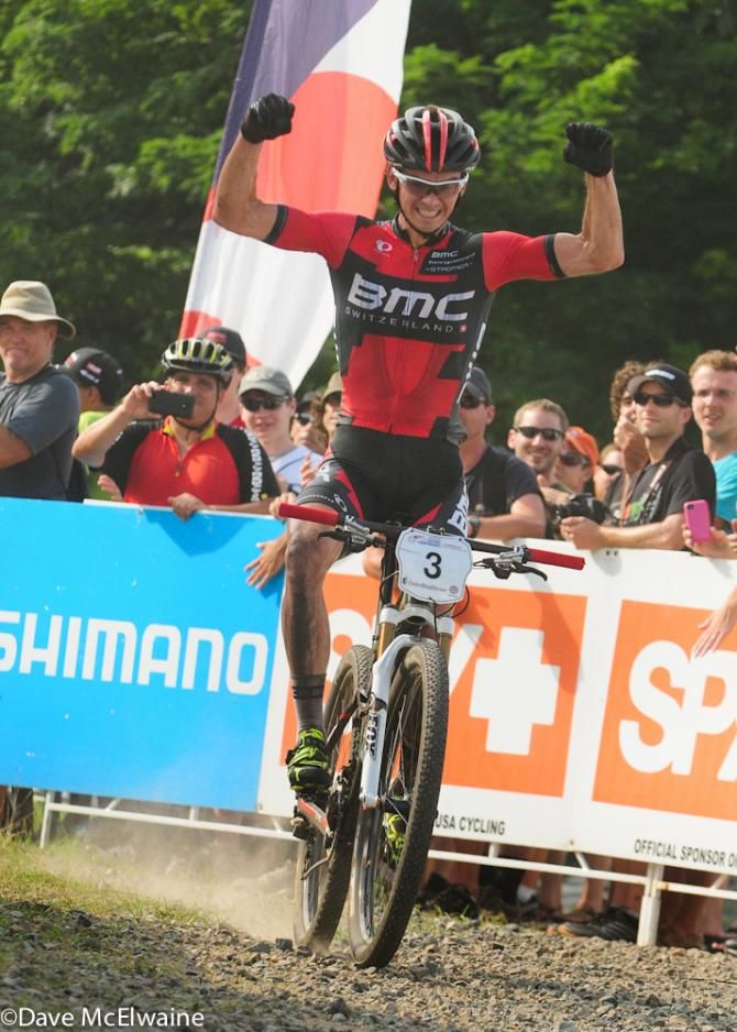 Stephen Ettinger (BMC) wins the elite men's cross country race at the US National Championships