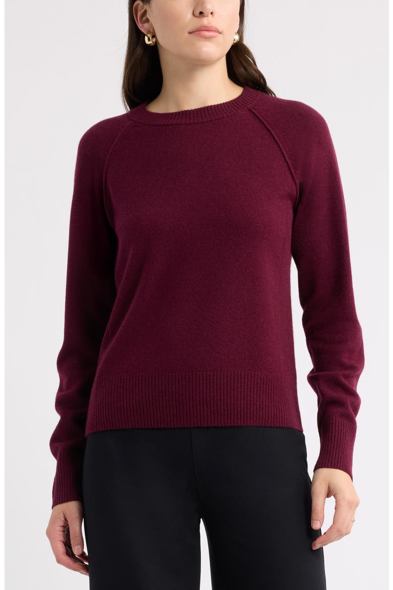 Wool &amp;amp; Cashmere Raglan Sweater