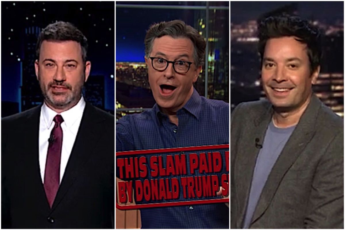 Late night comedians seek humor in Trump's 'clearly insane' claim of ...