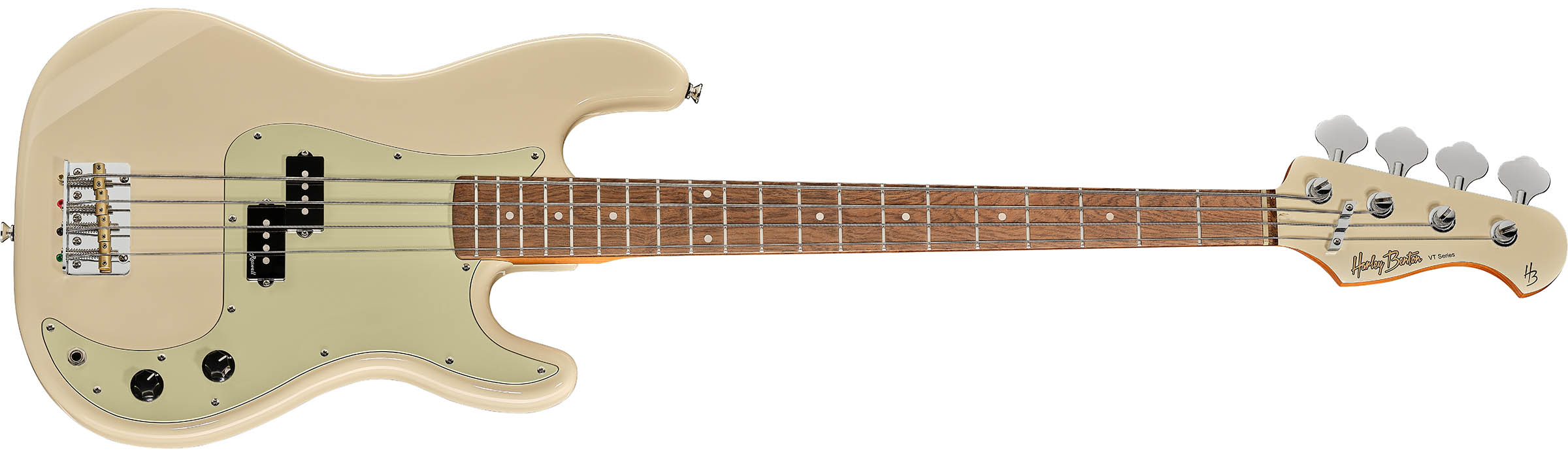 Harley Benton Vintage Series PB-62: the entry-level bass guitars draw inspiration from vintage Fender and feature a single split-coil pickup.