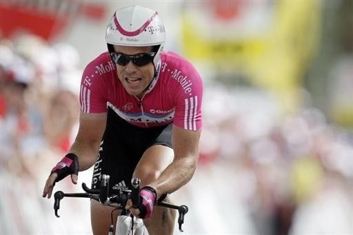 Kim Kirchen (T-Mobile) held onto second overall with a solid ride against the clock.