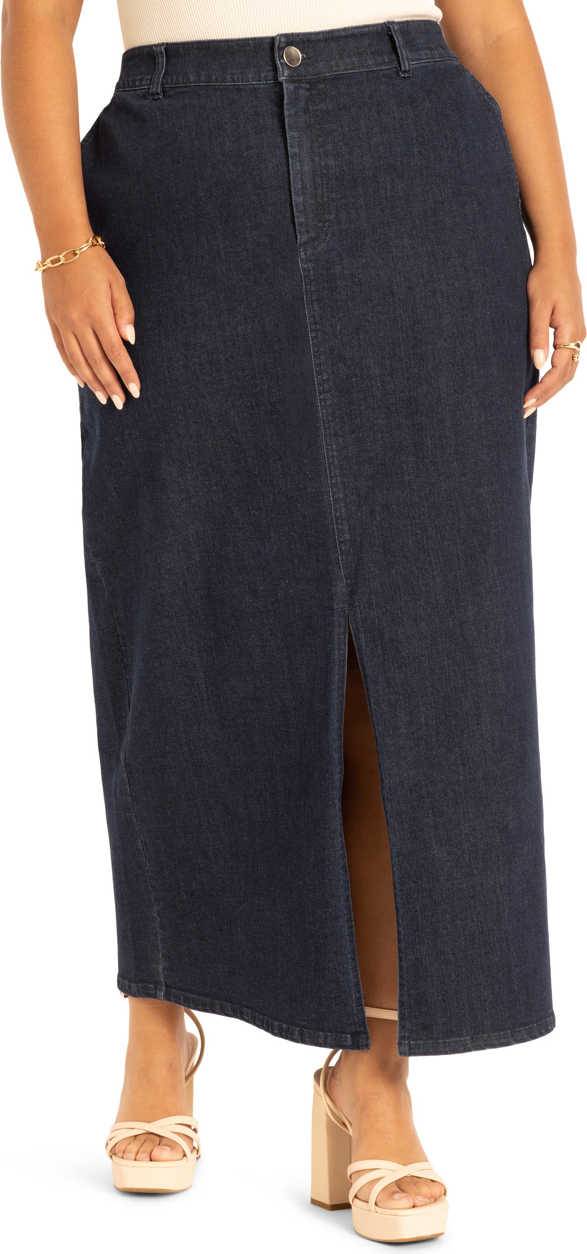 Denim Maxi Skirt