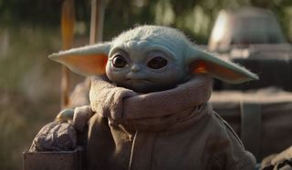 Baby Yoda looking adorable