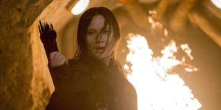 Jennifer Lawrence as Katniss Everdeen in Hunger Games: Mockingjay Part 2