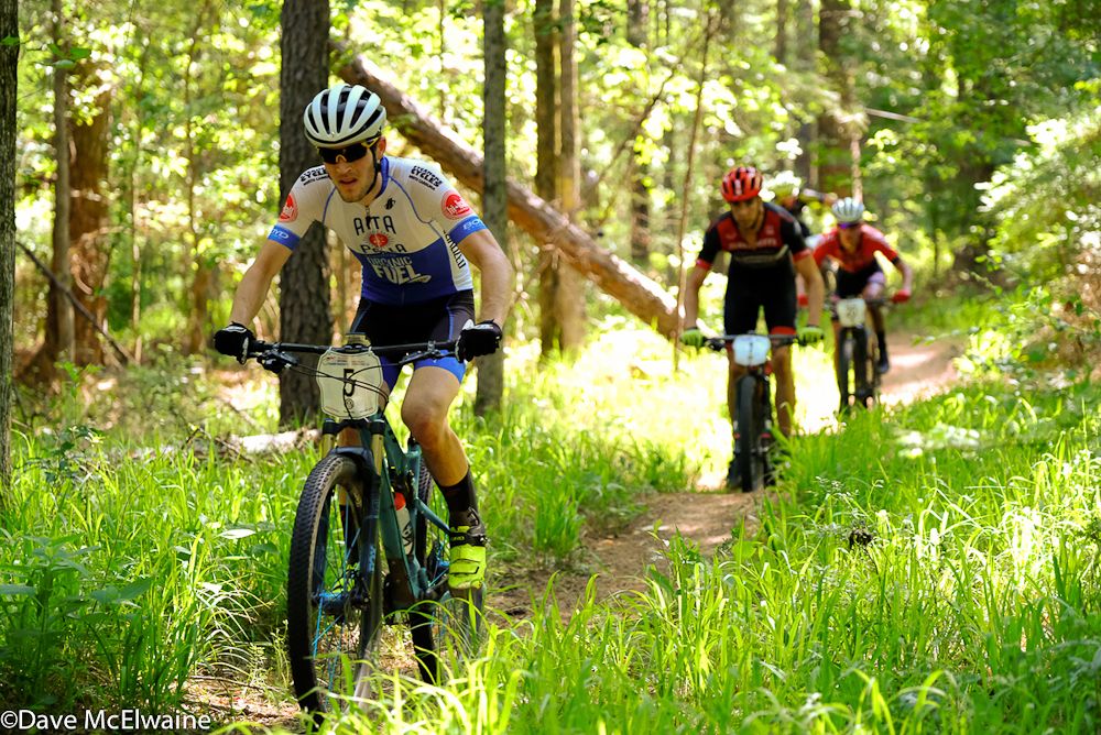 Tristan Cowie (ATA) riding with the leaders during the first 30-mile loop.