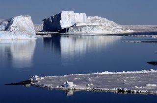 A polynya in Antarctica's Weddell Sea.