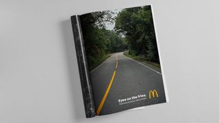 A McDonald's road safety print ad