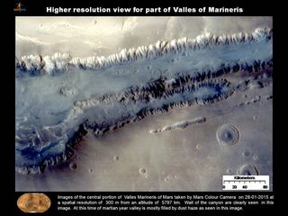 Valles Marineris Higher Resolution Image