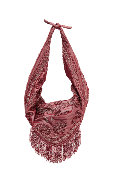 ZARA, Beaded Woven Bag