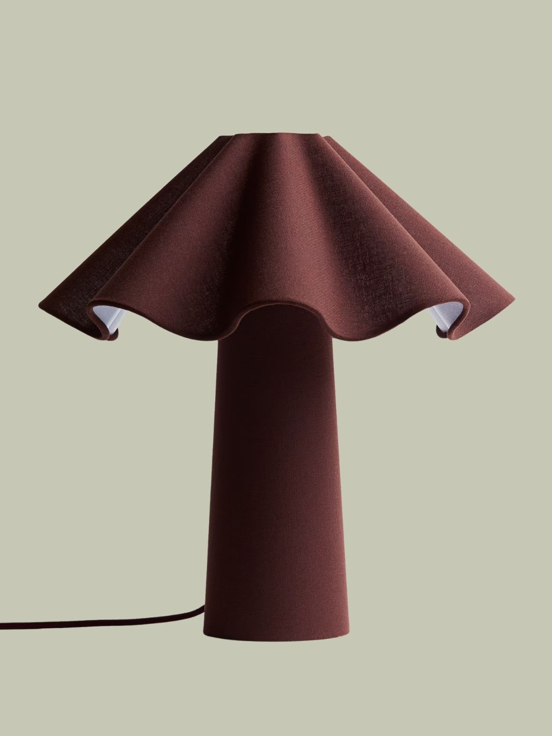 H&amp;amp;M Home, Wavy Table Lamp, Burgundy