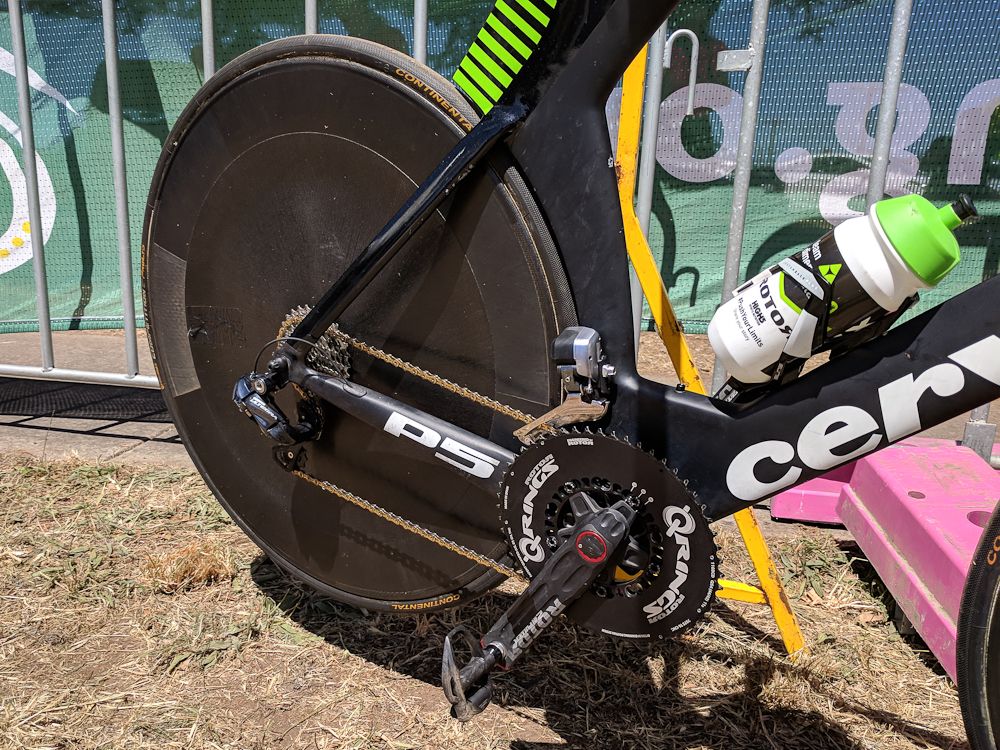 Ben O'Connor runs a HED Stinger rear wheel