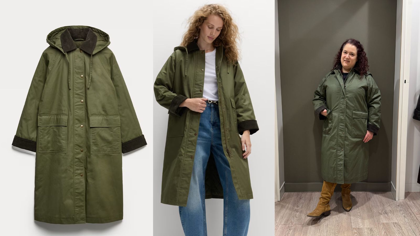 still life, model shot and Rivkie Baum in M&amp;amp;S coat