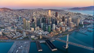 Aerial view of San Francisco, California.