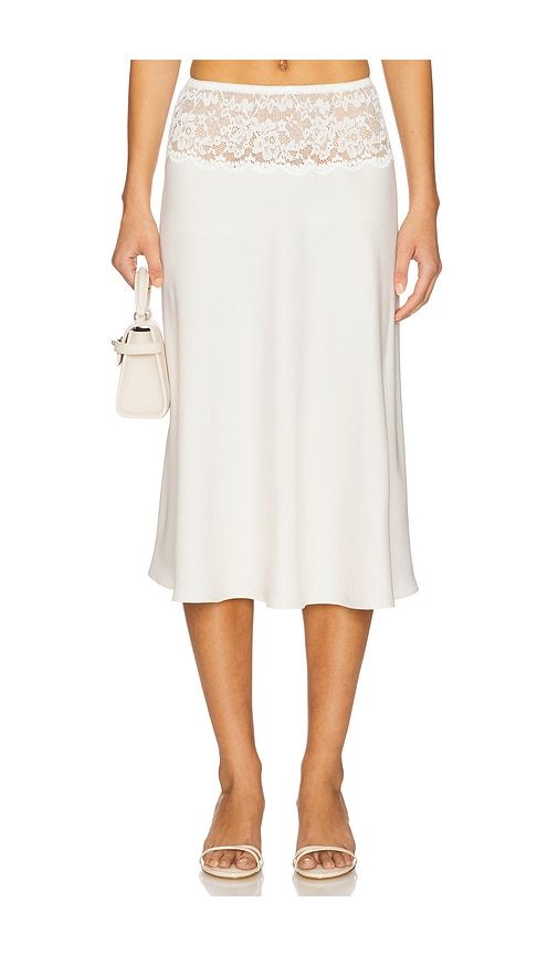 Harper Satin Midi Skirt