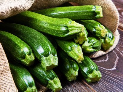 Pile Of Green Zucchini Squash