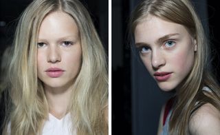 Anthony Turner and Charlotte Tilbury crafted a youthful combo of blow-dried hair and naturally bright faces