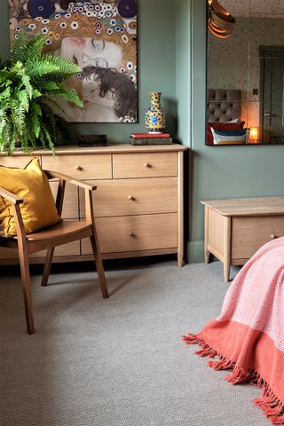 eco flooring in a bedroom made of TENCEL® fiber