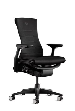 The Herman Miller X Logitech Embody gaming chair on a white background
