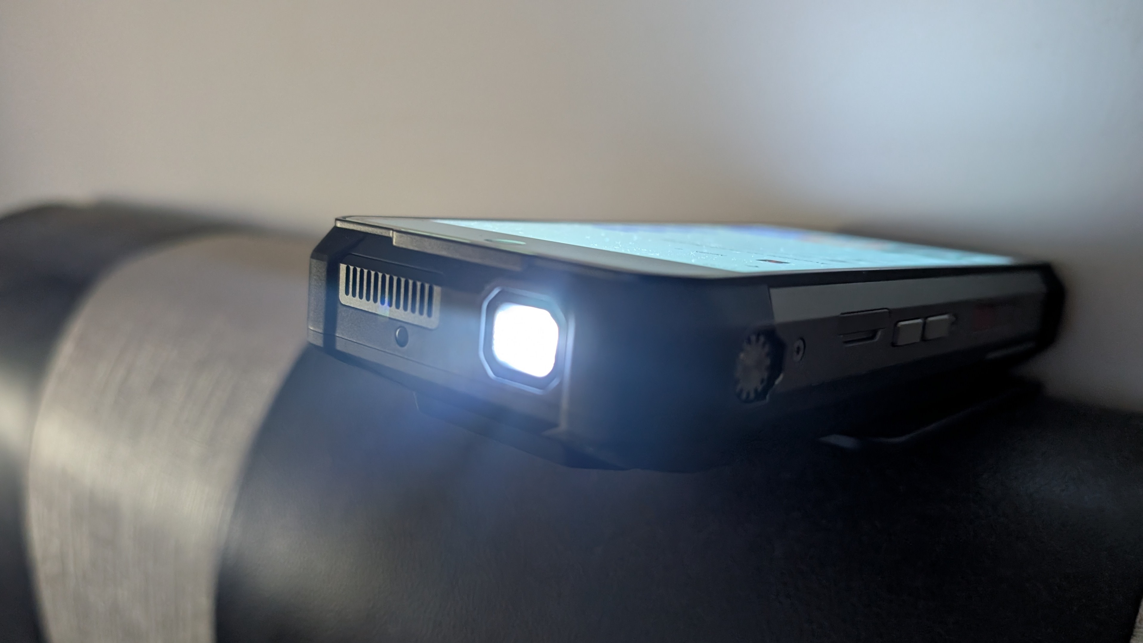 Unihertz 8849 Tank 3 Pro Android phone with projector built-in
