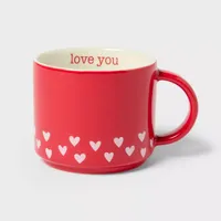 Spritz 14oz Stoneware Love you Hearts Stacking Mug