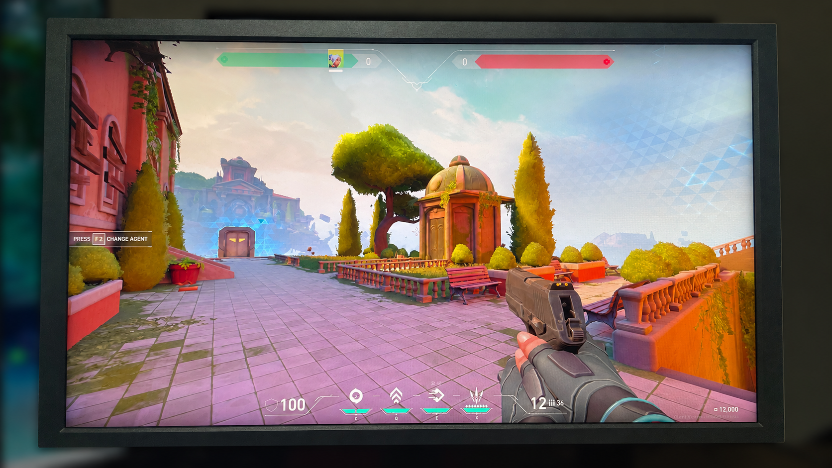 A Zowie XL2586X+ 600 Hz gaming monitor with Valorant on-screen.