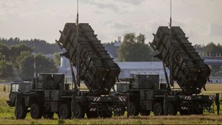 Vilnius Lithuania 2023-07-10 The MIM-104 Patriot is a surface-to-air missile (SAM) system, the primary such system used by the United States Army and several allied states.