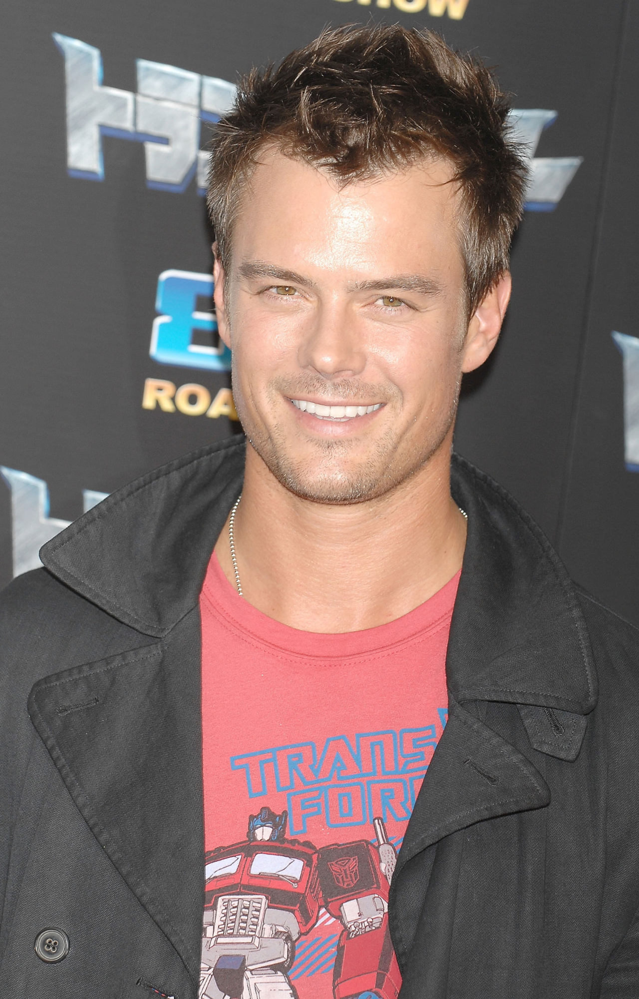 Josh Duhamel attends a press conference for Transformers in Tokyo, Japan