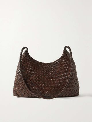 Santa Rosa Woven Leather Shoulder Bag