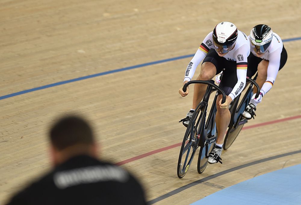 Germany's Kristina Vogel and Miriam Welte qualified third
