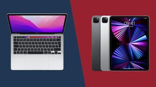 Un MacBook e un iPad a confronto