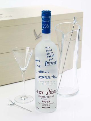 Grey Goose’s signature frosted bottle