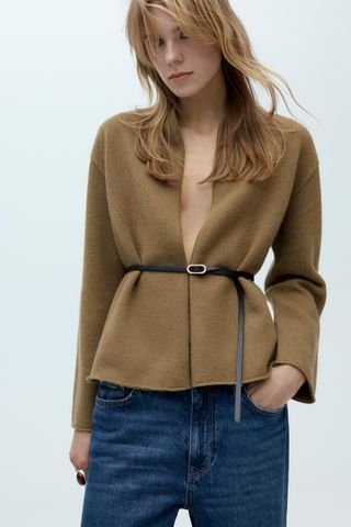 100% Wool Belted Jacket